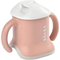 3-in-1-meegroeibeker 'Evoluclip' van BEABA old pink - thumbnail