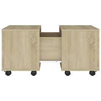 Salontafel 60x60x30 cm spaanplaat sonoma eikenkleurig - thumbnail