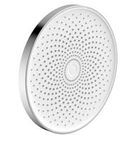 LA ROCHELLE hoofddouche, chroom-wit antikalk nozzles transparant hoofddouche: Ø ca. 26 cm kogelgewricht ½" (Ø ca. 1,9 cm) aansluiting garantie: 5 jaar - thumbnail