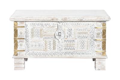 Koffer DKD Home Decor Metaal Mangohout 80 x 40 x 45 cm