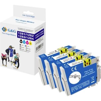 G&G Inktcartridge Compatibel Zwart, Cyaan, Magenta, Geel NP-R2-1281-4 GP-E1285BKCMY-4P