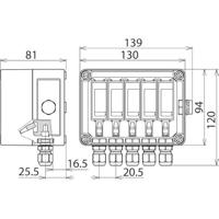DEHN 900920 LWKE-TPA 101KF-11-FI-ELS-AMW100 Overspanningsveilige aansluitkast Overspanningsbeveiliging voor: Photovoltaïsch systeem 40 kA 1 stuk(s) - thumbnail