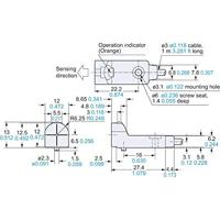 Panasonic Inductieve naderingsschakelaar 12 x 7,1 mm NPN GX-H12A - thumbnail