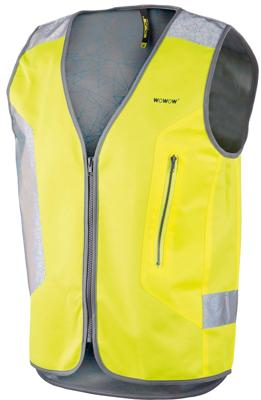 Wowow Reflectievest tegra maat l geel (met achterlicht)