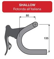 Deda Stuurbocht Zero100 Shallow 46cm Black Aluminium - thumbnail