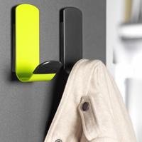 Kapstokhaak Unilux magneet Steely 1 haak zwart - thumbnail