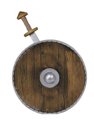 Wapenset schild met zwaard