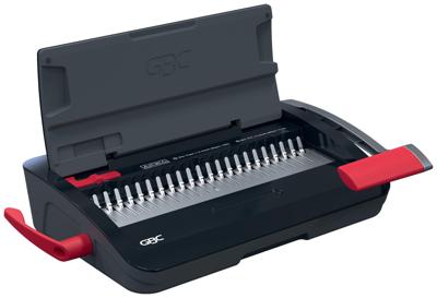 GBC CombBind CB12 Kambindmachine 165 vel Zwart, Rood