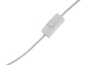 Bureaulamp Home ESPRIT Wit Gouden Hars Plastic 220 V 18 x 17 x 44 cm - thumbnail