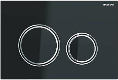 Geberit Bedieningsplaat Sigma 50 Round Glas Zwart Geberit Bedieningsplaat Sigma 50 Round Glas Zwart