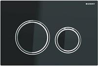Bedieningsplaat Geberit Sigma 50 Round Glas Zwart - thumbnail