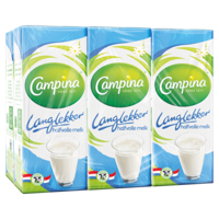 Melk Campina LangLekker halfvol 20cl 6 stuks - thumbnail