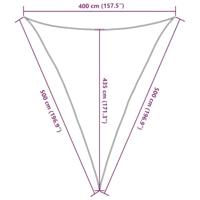 VidaXL Zonnezeil 160 g/m² driehoekig 4x5x5 m hdpe blauw - thumbnail
