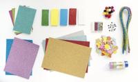 Creatieve doos GLITTER FOLIA, 900+ stuks meerkleurig - thumbnail