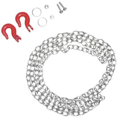 Absima 1:10 Staalketting met heavy-duty haak Zilver-rood