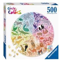 Ravensburger Circle of colors puzzels - animals, 500st. - thumbnail