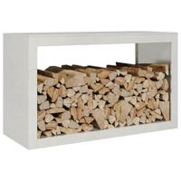 Haardhoutrek 100x40x60 cm roestvrij staal - thumbnail