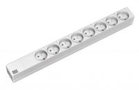 Bachmann 333.819 19 inch Stekkerdoos voor patchkast 1 HE Vast inbouw Wit - thumbnail