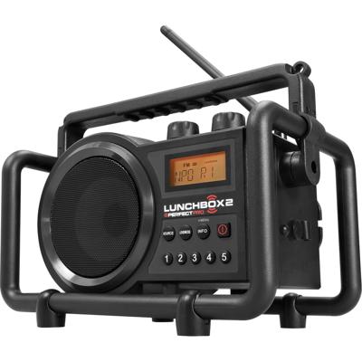 PerfectPro Lunchbox 2 Bouwradio FM, AM AUX Spatwaterbestendig, Stofdicht, Stofvast Zwart PerfectPro Lunchbox 2 Bouwradio FM, AM AUX Spatwaterbestendig, Stofdicht, Stofvast Zwart