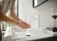 Wastafelmengkraan Finoris HansGrohe Eengreeps 110 met PushOpen Waste Mat Wit - thumbnail