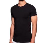 Boru Bamboo heren T-shirt korte mouw - Bamboe ondershirt mannen - Ronde hals - L - Zwart - L - L - L - L - L - L - L - L - L - L - L - - thumbnail