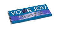 Voor Jou! Wensreep melkchocolade thanks 70 Gram - thumbnail