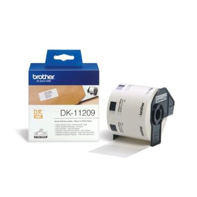 Brother DK-11209 Rol met etiketten 62 x 29 mm Papier Wit 800 stuk(s) Permanent hechtend DK11209 Adresetiketten Brother DK-11209 Rol met etiketten 62 x 29 mm Papier Wit 800 stuk(s) Permanent hechtend DK11209 Adresetiketten