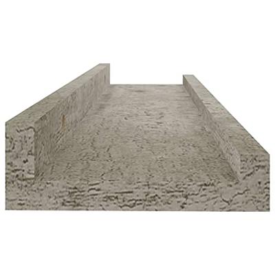 Wandschappen 2 st 40x9x3 cm betongrijs