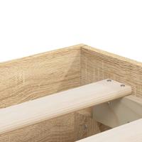 Bedframe met lades bewerkt hout sonoma eikenkleurig 120x200 cm - thumbnail