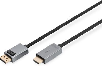 Digitus DB-340202-030-S DisplayPort-kabel DisplayPort / HDMI Aansluitkabel DisplayPort-stekker, HDMI-A-stekker 3 m Zwart 4K UHD, Afgeschermd (drievoudig), Digitus DB-340202-030-S DisplayPort-kabel DisplayPort / HDMI Aansluitkabel DisplayPort-stekker, HDMI-A-stekker 3 m Zwart 4K UHD, Afgeschermd (drievoudig),