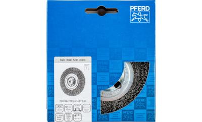 PFERD TOOLS Ronde borstel ongetordeerd RBU Ø 115 x 12 mm M14 staaldraad-Ø 0,30 voor haakse slijpers POS RBU 11512/M14 ST 0,30 43502201 1 stuk(s)