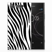 Sony Xperia XZ1 TPU Hoesje Zebra - thumbnail