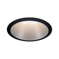 Paulmann 93407 Cole Coin Inbouwlamp LED 6 W Zwart, Zilver - thumbnail