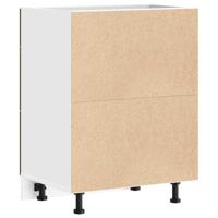 Keuken onderkast Lyon bewerkt hout oud houtkleurig - thumbnail