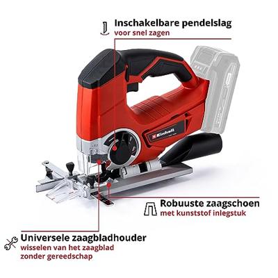 Einhell TE-JS 18/80 Li Solo - Accu Decoupeerzaag | 18V | 2400/min | Zonder accu en lader - 4321200 - 4321200