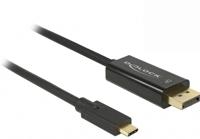 Delock 85256 Kabel USB Type-C male > DisplayPort male (DP Alt Mode) 4K 60 Hz 2 m zwart - thumbnail