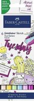 Faber Castell Sketchmarker Goldfaber - etui 6 stuks - Kawaii - thumbnail