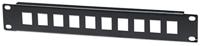 Intellinet 714860 10 poorten Netwerkpatchpaneel 254 mm (10) Zonder connectoren 1 HE Niet ingericht - thumbnail