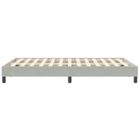 Bedframe zonder matras 120x210 cm fluweel lichtgrijs - thumbnail