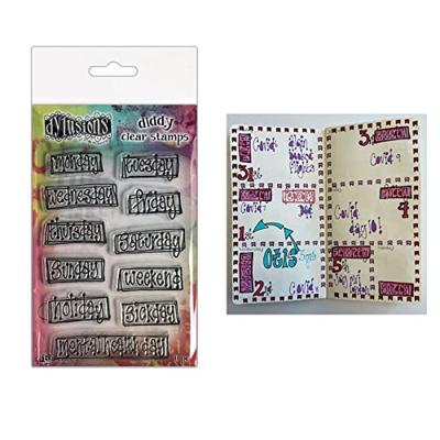 Ranger Ink Ranger • dylusions diddy clear stamps ooh, what a day!
