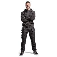 Blåkläder Service werkbroek met stretch en spijkerzakken 14961330 | Zwart/Donkergrijs | Maat 62 - 7330509555835 - thumbnail