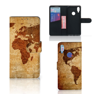 Xiaomi Redmi Note 7 Flip Cover Wereldkaart Xiaomi Redmi Note 7 Flip Cover Wereldkaart