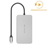 HYPER HDM1H laptop dock & poortreplicator USB 3.2 Gen 1 (3.1 Gen 1) Type-C Roestvrijstaal - thumbnail