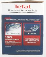 Tefal fv6830 ultragliss anti-calc plus stoomstrijkijzer blauw/zilver - thumbnail