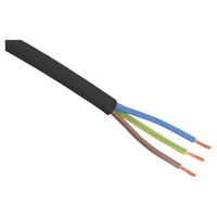 Q-Link Huishoudkabel | VMVL | 3 x 1.0 mm² | 5 m | Zwart - 03.031.06 - thumbnail