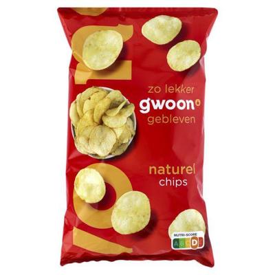 G'woon chips naturel 250 gr