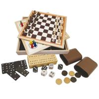 Clown Games 9-in-1 spellendoos hout - thumbnail