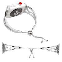 S-vormige armband roestvrijstalen horlogeband voor Apple Watch serie 3 & 2 & 1 42mm (zilver) - thumbnail