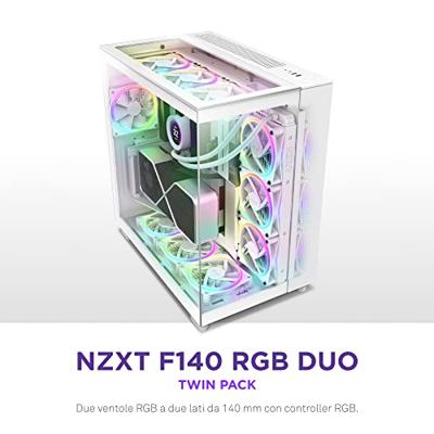 NZXT F140 RGB DUO - 140mm RGB Fan - Twin - White