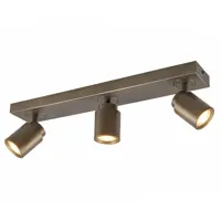 Freelight Spot Razza 3 lichts L 54 cm GU10 brons goud - thumbnail